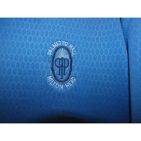 Men's Blue CB DryTec Luxe Golf Shirt, Cutter & Buck, XL - Picture 3 of 6